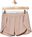 Upwest Womens Surplice Sleep Shorts Blush Pink Brown M