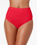 Bar III Shirred High-Rise Bikini Bottoms Bar Iii