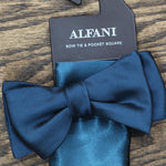 Alfani Men's Solid Texture Pocket Square and Bowtie 1AFS0-4001