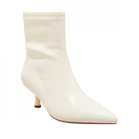 A New Day Womens Lonnie Kitten Heel Stretch Ankle Boots 90511444 White 7.5M