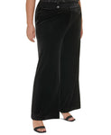 Calvin Klein Womens Plus Size Velvet Wide-Leg Pants X27P1994