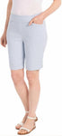 Hilary Radley Womens Midweight Mid Rise Pull On Bermuda Short 1364095