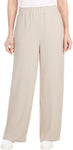 Hilary Radley Womens Wide Leg Crinkle Pants With Elastic Waistband 1777947