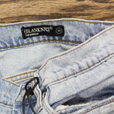 [blanknyc] Luxury Clothing Denim Jean Shorts with Pockets Acid Trip Blue 30