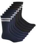 Club Room Men's 8-Pk. Stripe Crew Socks 100137388