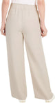 Hilary Radley Womens Wide Leg Crinkle Pants With Elastic Waistband 1777947