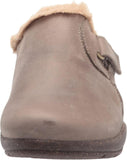 Clarks Women's Roseville Clog Flats Shoes 26162238 Dark Taupe Leather Brown 6.5M