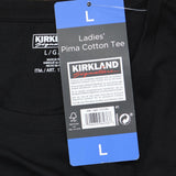 Kirkland Signature Womens Short Sleeve Pima Cotton T-Shirt Tee 1711740