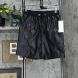 Dkny Jeans Women's Faux-Leather Drawstring Shorts E2GLGHUX