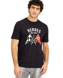 Heroes Motors Men's Flagged T-Shirt HM9102 Black S