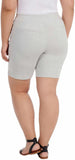 Hilary Radley Womens Midweight Mid Rise Pull On Bermuda Short 1364095