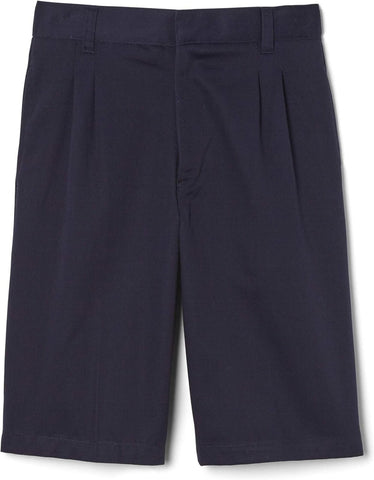 French Toast Boys Pleated Adjustable Waist Short Navy Blue 18