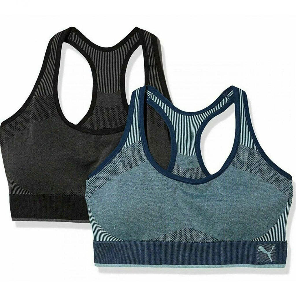 Puma New In Box 2 Pack Large L Seamless Active Performance Sports Bras w/  Logo - $14 New With Tags - From Brittany Thrifts