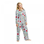 Peanuts Women's Holiday Christmas Flannel Pajama Set