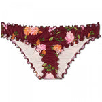 Shade & Shore Women's Wave Ruffle Cheeky Floral Bikini Bottom