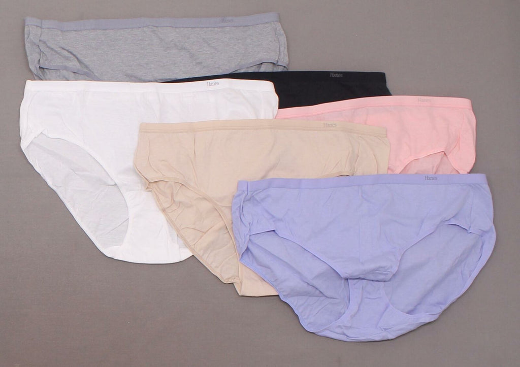  Hanes Womens Pure Comfort 6-pack Hipster Panties