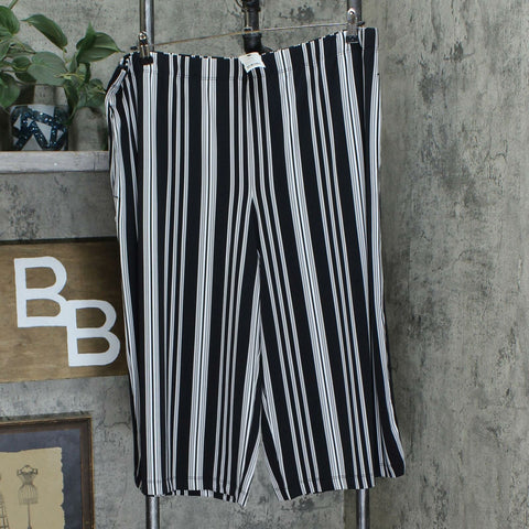 Susan Graver Women s Striped Liquid Knit Capri Pants Biggybargains