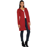 Belle By Kim Gravel Women's Open Front Long Cardigan Sweater