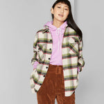 Wild Fable Women's Plaid Long Sleeve Button-Down Shirt Jacket