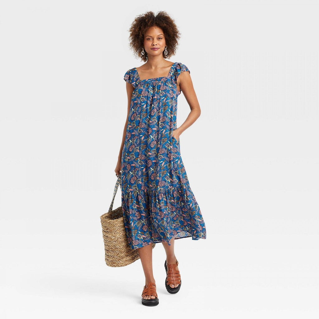 Knox Rose Women's Flutter Short Sleeve A-Line Dress – Biggybargains