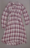 Knox Rose Women's Plaid Long Sleeve Midi Dress