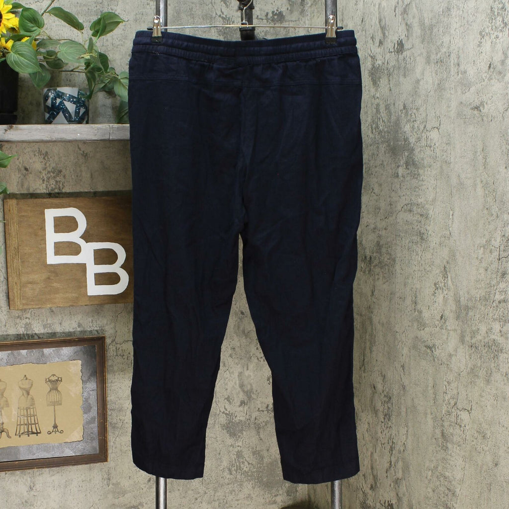 32 Degrees Women's Stretch Linen Blend Ankle Pants Dark Blue Large –  Biggybargains