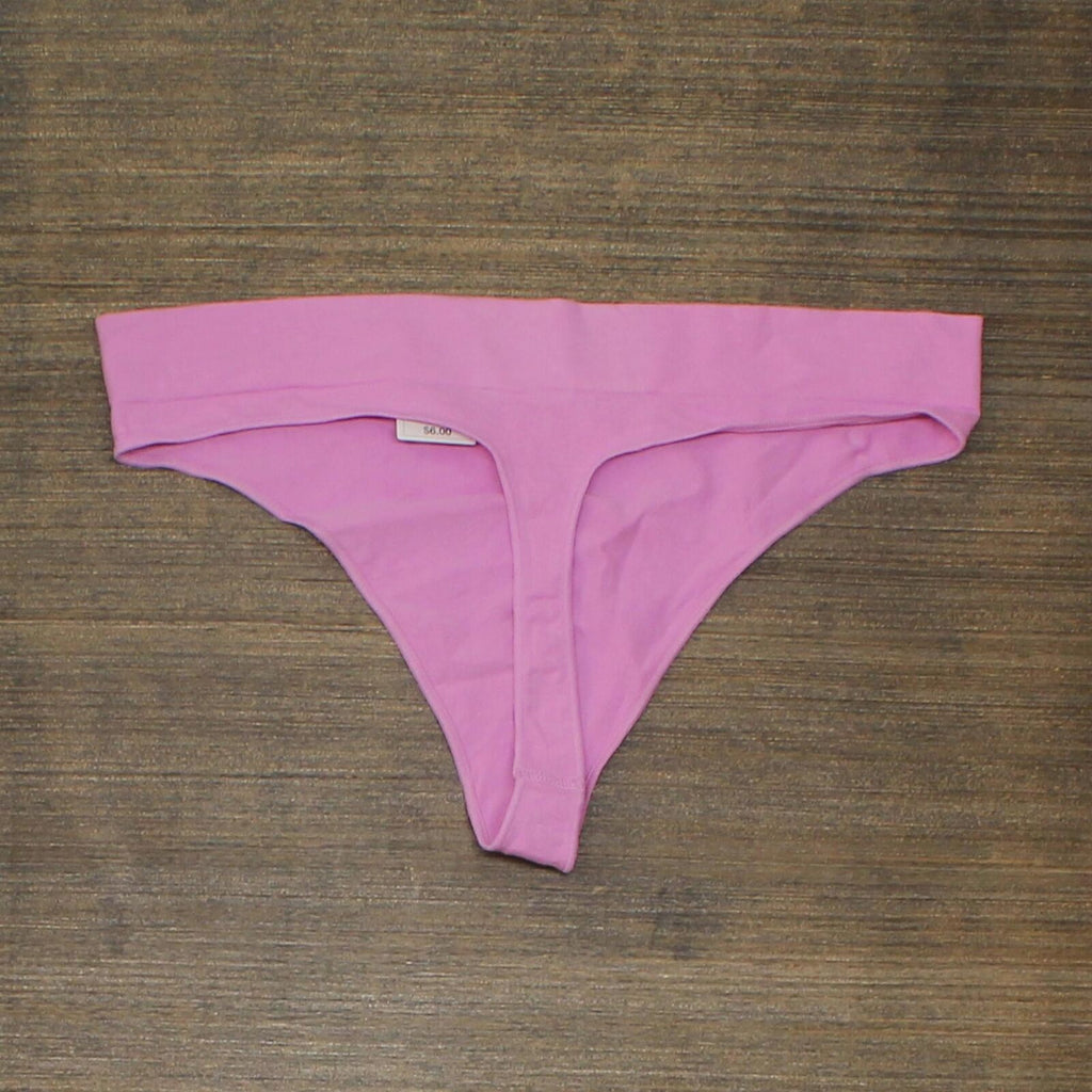 Women's Cotton Stretch Comfort Thong - Auden™ Rose Pink S