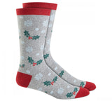 Club Room Mens Holiday Candy Cane and Lights Holly Leaves Crew Socks