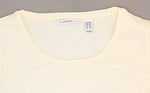 Isaac Mizrahi Live! Women's Scoop Neck Top with Bracelet Ruffle Sleeve Cream XXS