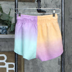 Wild Fable High-Rise Dolphin Shorts Purple Ombre XS