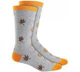 Club Room Mens Holiday Fall Leaves Crew Socks