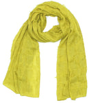 A New Day Women's Chartreuse Textured Scarf Yellow