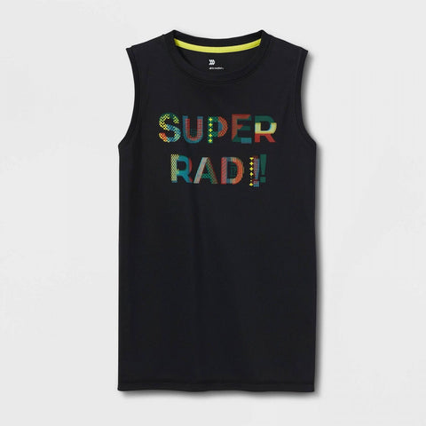 All In Motion Boys' Sleeveless 'Super Rad' Graphic T-Shirt