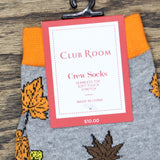 Club Room Mens Holiday Fall Leaves Crew Socks