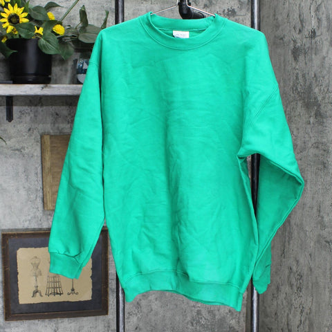 Port & Company Men's Core Fleece Pullover Crewneck Sweatshirt PC78 Kelly Green L