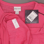 Ava & Viv Women's Plus Size Knit and Woven Tie Blouse Shirt Top