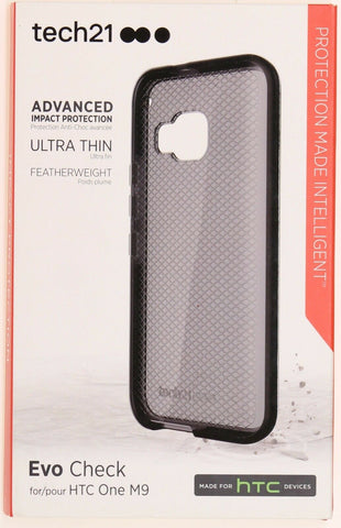 Verizon Tech21 Evo Check Case Impact Protect Cover For HTC One M9 Smokey