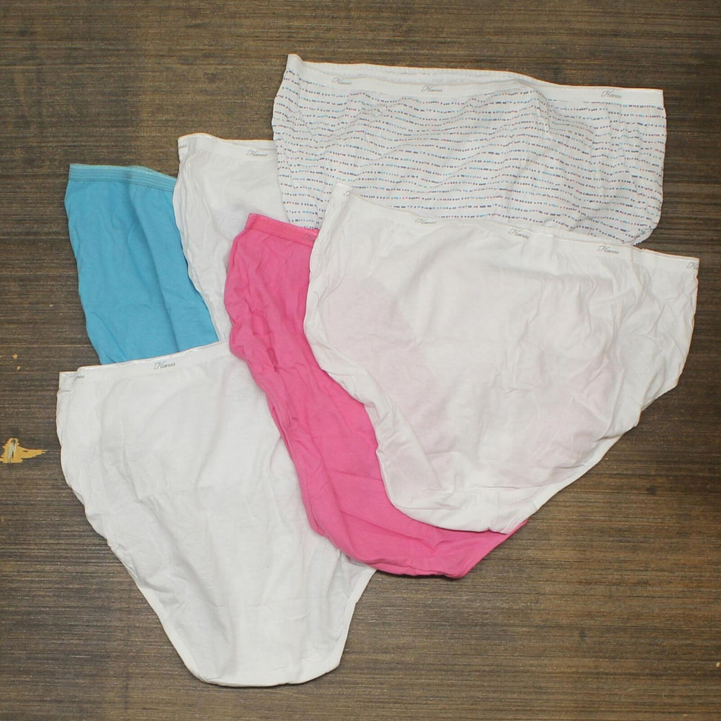 Hanes Women's Breathable Hi-Cut Cotton Underwear, Assorted, 10-Pack 10