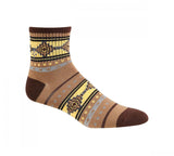 Sun + Stone Mens Aztec Patterned Half Calf Socks