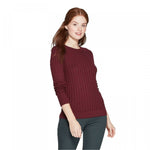 A New Day Women's Ribbed Cuff Crewneck Pullover Sweater