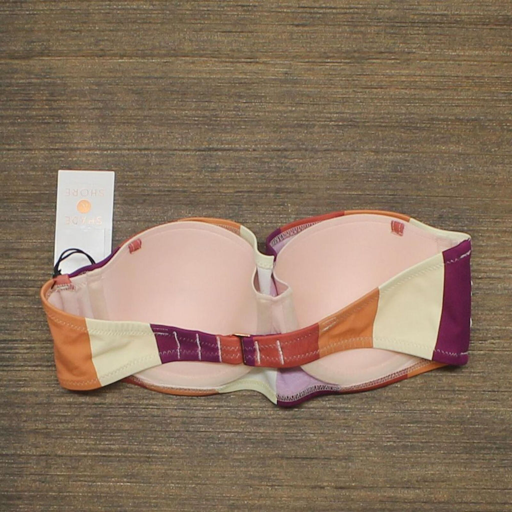 Women's Pucker Textured Light Lift Bandeau Bikini Top - Shade