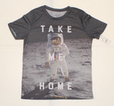 Mighty Fine Women's Short Sleeve Take Me Home Astronaut Graphic T-Shirt