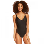 Shade & Shore Women's Caged Side One Piece Swimsuit