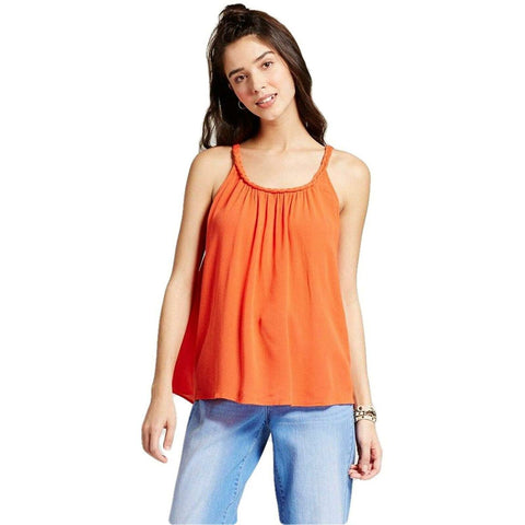 Mossimo Women's Woven Braided Tank Top Blouse