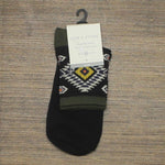 Sun + Stone Men's Half-Calf Diamond Pattern Ankle Socks