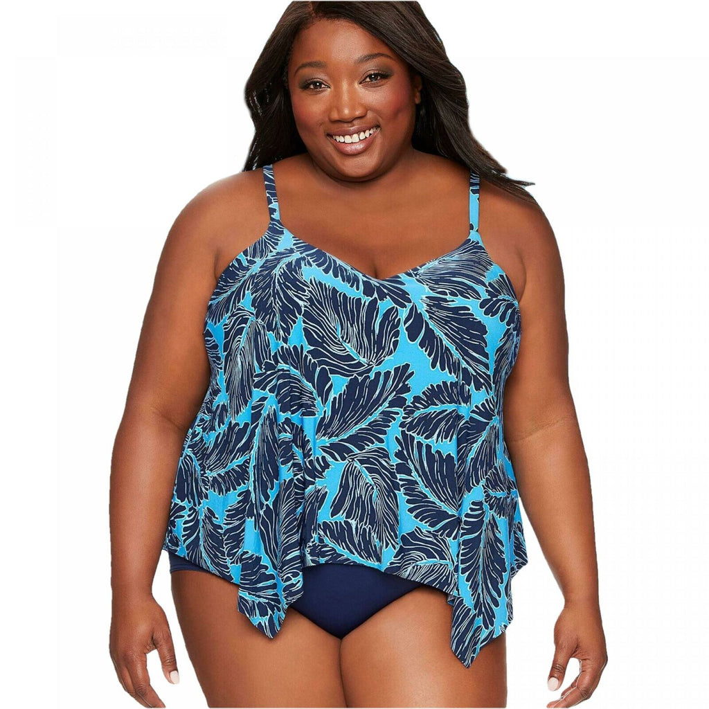 Dreamsuit by Miracle Brands, Swim, New Womens Slimming Control Vfront  Tankini Top Dreamsuit By Miracle Brands