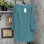 A New Day Women's Long Sleeve Dress 564655 Dark Teal Green XS