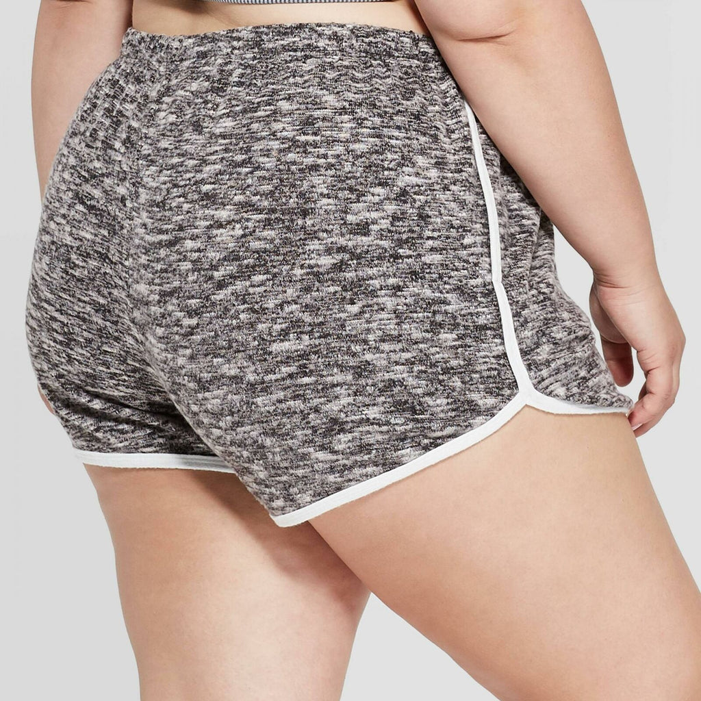 Colsie Women s Plus Size Cozy Dolphin Lounge Shorts Biggybargains