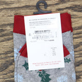 Club Room Mens Holiday Candy Cane and Lights Holly Leaves Crew Socks