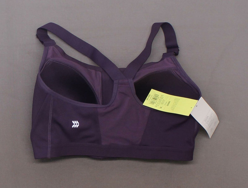 All in Motion Womens High Support Zip Front Sports Bra Size 34c